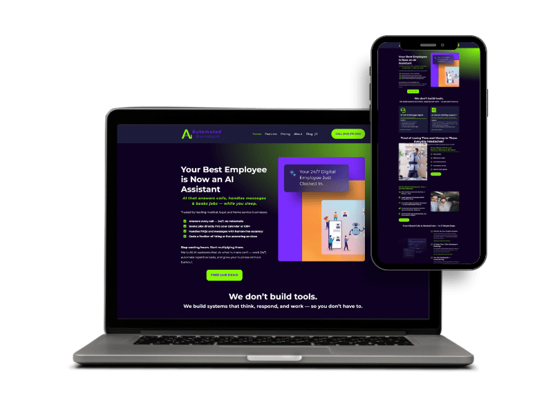 Automated AI Assistant website